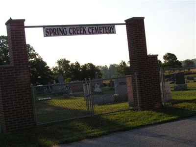 Spring Creek Christian Cemetery on Sysoon