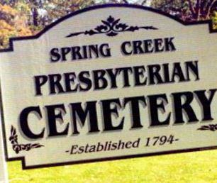 Spring Creek Presbyterian Cemetery on Sysoon