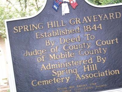 Spring Hill Graveyard on Sysoon