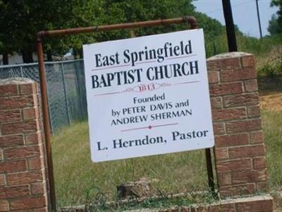 East Springfield Baptist Church Cemetery on Sysoon