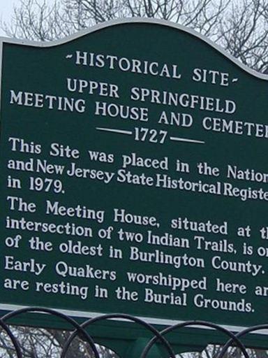 Old Upper Springfield Friends Burying Ground on Sysoon
