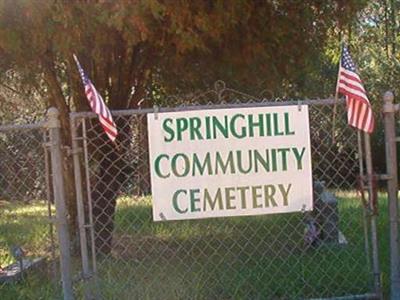 Springhill Community Cemetery on Sysoon