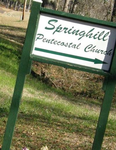 Springhill Pentecostal Church Cemetery on Sysoon