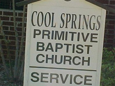 Cool Springs Primitive Baptist Church Cemetery on Sysoon