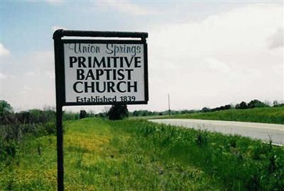 Union Springs Primitive Baptist Church Cemetery on Sysoon