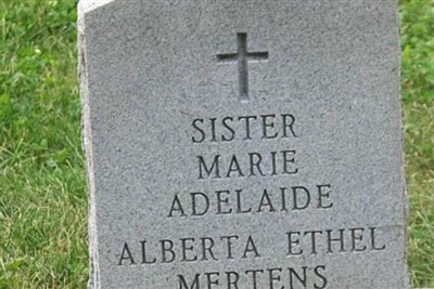 Sr Alberta Ethel Mertens on Sysoon