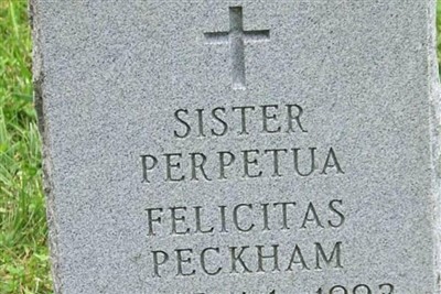 Sr Felicitas Peckham on Sysoon