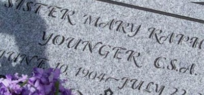 Sr Mary Raphael Younger on Sysoon