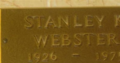 Stanley Keith Webster on Sysoon
