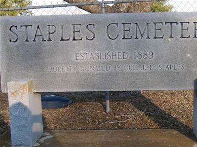 Staples Cemetery on Sysoon