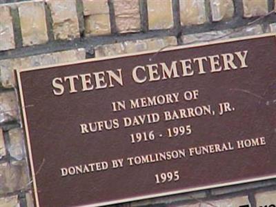 Steen Cemetery on Sysoon