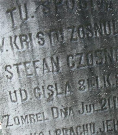 Stefan Czosnek on Sysoon