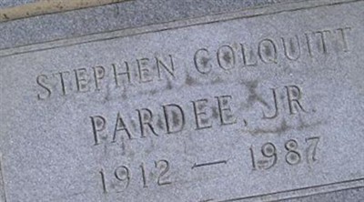 Stephen Colquitt Pardee, Jr on Sysoon