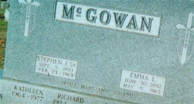 Stephen Joseph McGowan, Sr on Sysoon