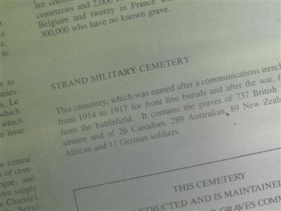 Strand Military Cemetery (CWGC) on Sysoon