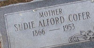 Sudie Alford Cofer on Sysoon