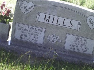 Sudie Emmaline Mills on Sysoon