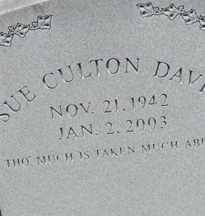 Sue Culton Davis on Sysoon