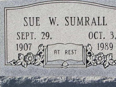 Sue "Dude" West Sumrall on Sysoon