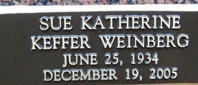 Sue Katherine Keffer Weinberg on Sysoon