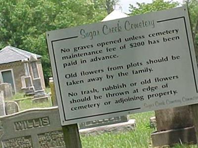 Sugar Creek Cemetery on Sysoon