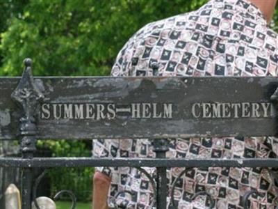 Summers-Helm Cemetery on Sysoon