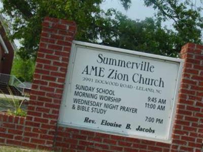 Summerville AME Zion Church Cemetery on Sysoon