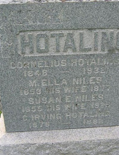 Susan E. Niles Hotaling on Sysoon