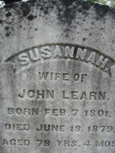 Susannah Learn, Find a grave on Sysoon Susannah Learn on Sysoon