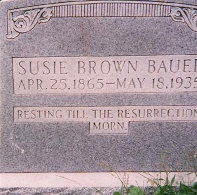 Susie Brown Bauer on Sysoon