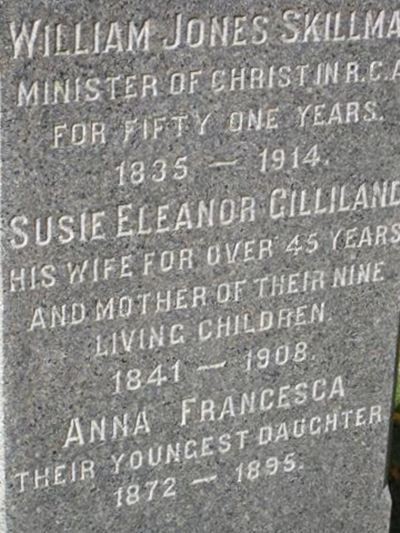 Susie Eleanor Gilliland Skillman on Sysoon