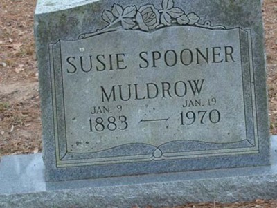 Susie Elizabeth Spooner Muldrow on Sysoon