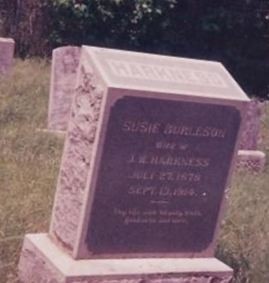 Susie Josaphine Burleson Harkness on Sysoon
