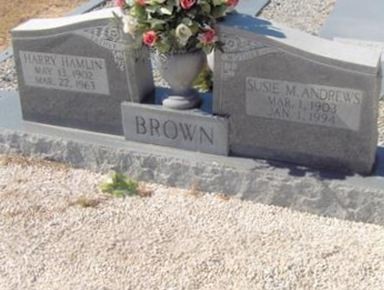 Susie M. Andrews Brown on Sysoon