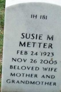 Susie M. Metter on Sysoon