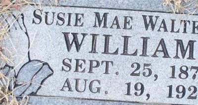 Susie Mae Walters Williams on Sysoon