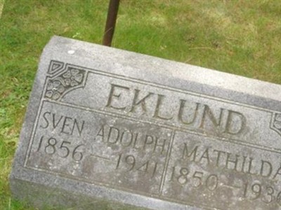 Sven Adolph Eklund on Sysoon