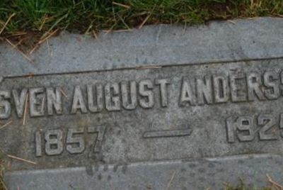 Sven August "Gus" Andersson on Sysoon