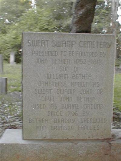 Sweat Swamp Cemetery on Sysoon