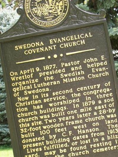 Swedona Covenant Cemetery on Sysoon