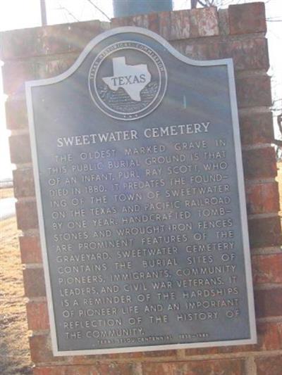 Sweetwater Cemetery on Sysoon