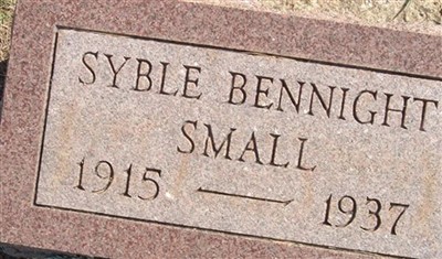 Syble Bennight Small on Sysoon