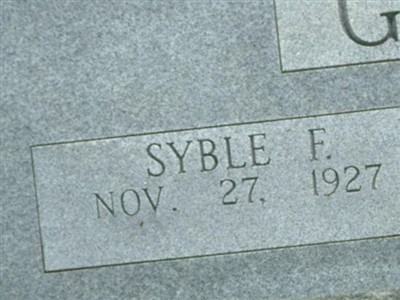 Syble F Green on Sysoon