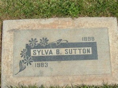 Sylva B. Sutton, Find a grave on Sysoon Sylva B. Sutton on Sysoon