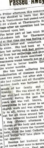Sylvia E. Van Luchene on Sysoon