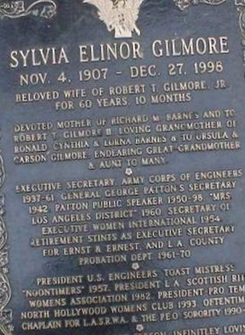 Sylvia Elinor Gilmore on Sysoon