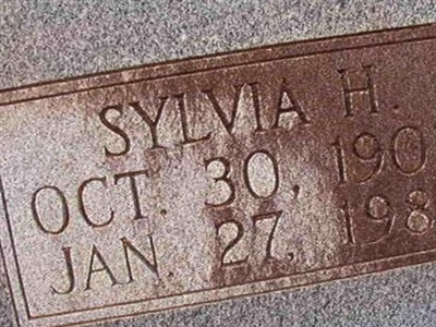 Sylvia H McMahen on Sysoon