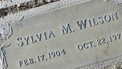 Sylvia M. Wilson on Sysoon