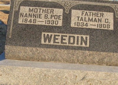 Talman C. Weedin on Sysoon