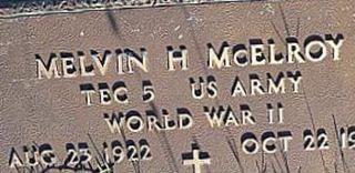 Tec5 Melvin H McElroy on Sysoon